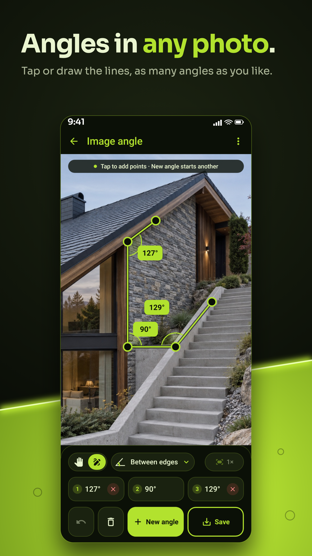 Inclination app photo-angle preview