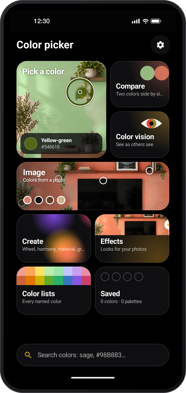 Color Picker ana sayfası